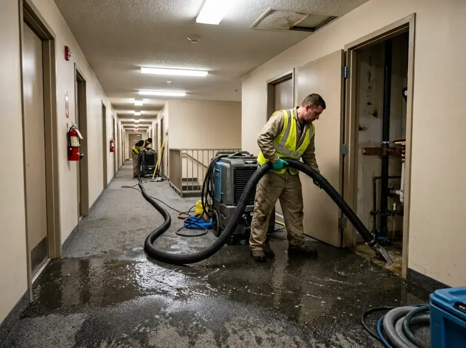 multi-unit-apartment-hallway-f-005 — frequently asked questions, Emergency Burst Pipe Water Extraction & Removal in Mercedes…